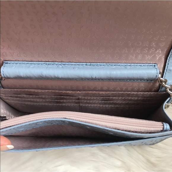 New! KATE SPADE Blue Isabeli Chain Crossbody Bag - Picture 7 of 8